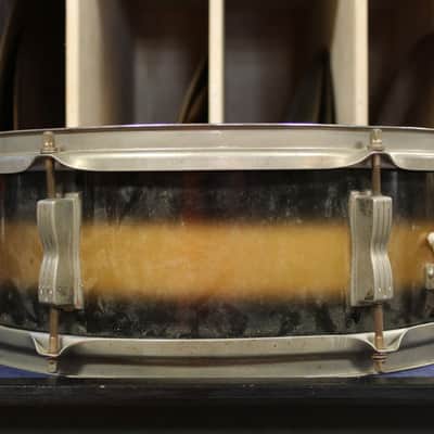 1960s Ludwig 5x14 Pioneer Snare Drum in Black and Gold Duco image 3