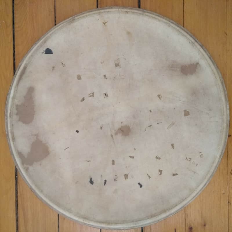 *Slingerland 20" Bass Drum Calf Skin Head Batter/Resonant Radio King Vintage 50s image 1