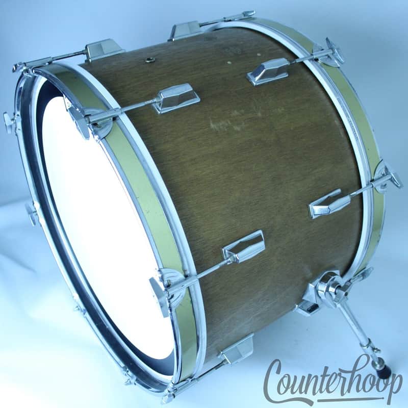*Pearl 22x14" Export Bass Drum Natural Mahogany Vintage 80s Made In Japan 8-Lugs image 1