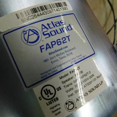 Atlas Sound FAP-62T image 1