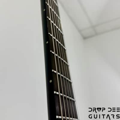 ESP LTD Phoenix-7 Baritone Black Metal 7-String Electric Guitar - Black Red Burst Satin image 10