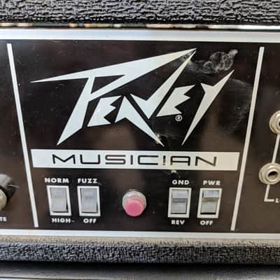 70’s Peavey Musician 300 Solid State Guitar & Bass Amp Head, 175w, Fuzz, Phaser, 2 Channels image 3