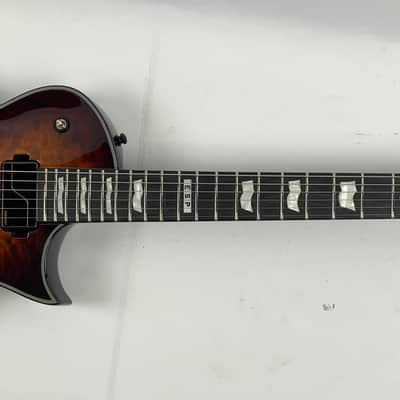 ESP E-II Eclipse Tiger Eye Sunburst Quilted Maple Electric Guitar + Case EII E II EC QM - B-Stock image 12