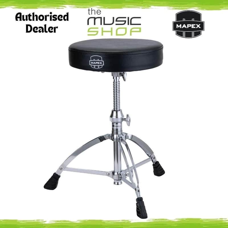 Mapex 600 Series Round Top Drum Throne, Threaded Rod Adjustable Stool - T660 image 1