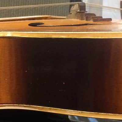 1949 Gretsch Synchromatic Model 100 6014 Gloss Sunburst Finish Archtop Acoustic Guitar image 4