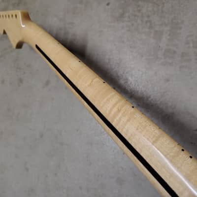 Maple Strat Neck fits fender Stratocaster body 22 frets Modern Gloss image 8