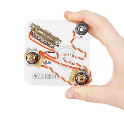 920D Custom S5W-HSS-1T Upgraded HSS Wiring w/5 Way Switch for Strat Guitars image 1