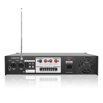STCA180-6Z | 180W 6-Zone 70V/100V Commercial Power Amplifier with Bluetooth, Optical, Phantom Power, for Restaurants, Lounges, Bars, Pubs, Schools image 4