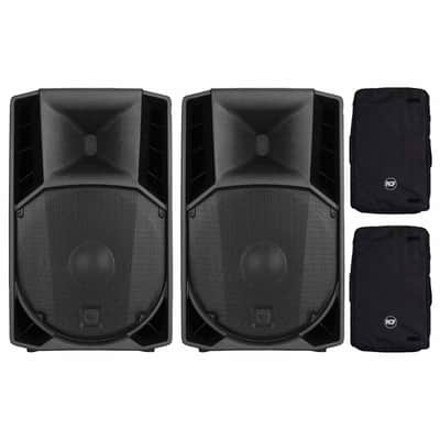 RCF ART 735-A MK5 1400W 2-Way 15" Powered Active DJ PA Speakers Pair w Covers image 1