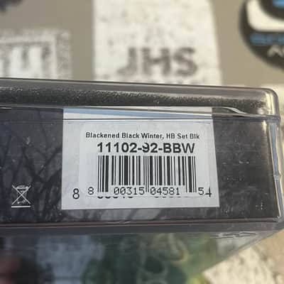 Pre Owned Seymour Duncan Black Winter Humbucker Set - Blackened image 3
