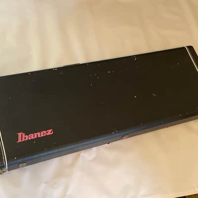 Vintage Ibanez RG Series UV1000 Black Tolex Hardshell Guitar Case Pink Interior image 1