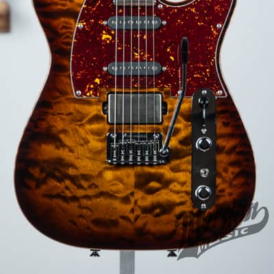 Tom Anderson Guitarworks Top T Classic- Tiger Eye Burst image 1