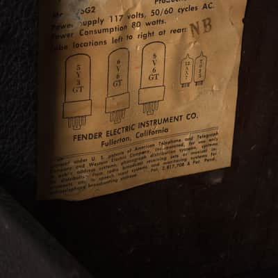 Fender  Princeton Tuxedo 6G2 Tube Amplifier (1964), ser. #P-07390. image 4