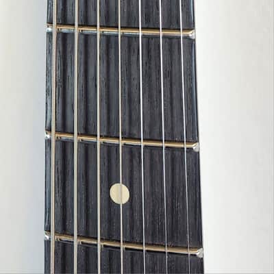 Tom Anderson Angel Player 7, Swamp Ash Body, HSH, Black w/Bora Dog Hair, Logo Bag image 10