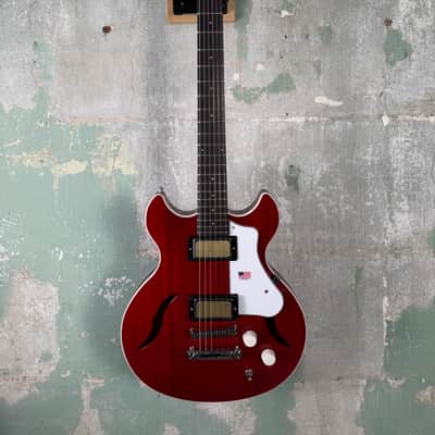 Harmony Comet with Rosewood Fretboard - Trans Red image 1