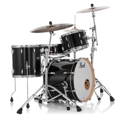 Pearl PMX Professional Series 3-Piece Drum Shell Pack 20/14/12 Piano Black image 2