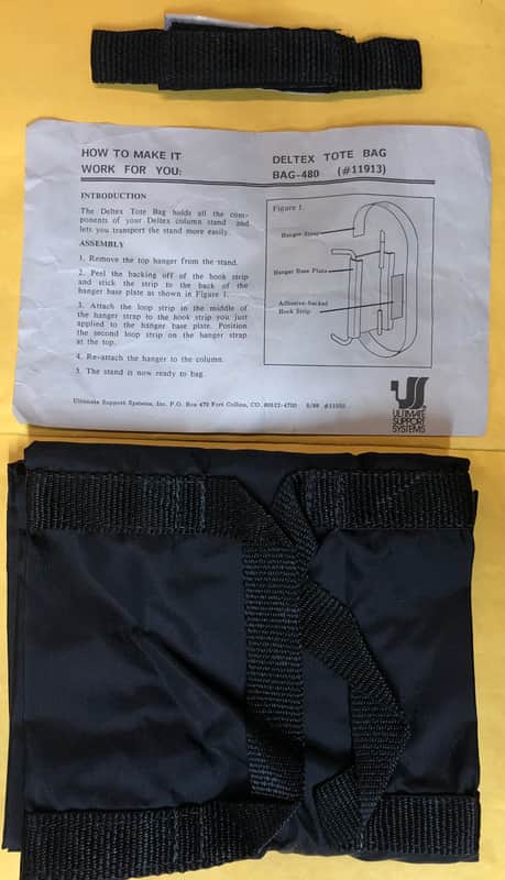Ultimate Support BAG-480 Deltex Tote Bag - Black image 1