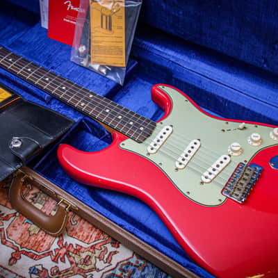 FENDER USA Custom Shop 1960 Stratocaster Reissue Jrny' Relic "Fiesta Red + Rosewood" (2024) image 1