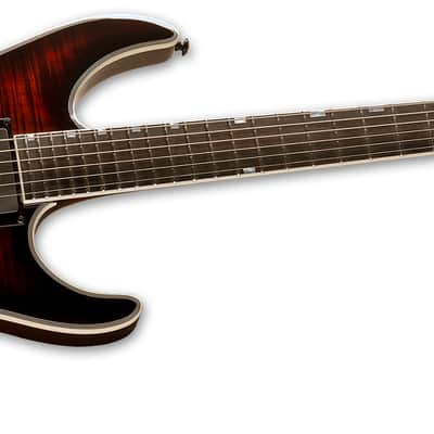 ESP LTD MH-1000 Evertune FM Dark Brown Sunburst Electric Guitar + Free Gig Bag image 3
