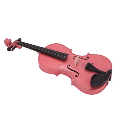 OEM 4/4 Beginners Student Pink Violin Fiddle With Case & Bow 2023 image 5