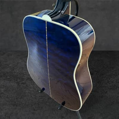 Gibson Custom Shop Dove Quilt Acoustic-Electric Guitar – Viper Blue image 16