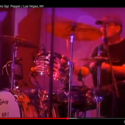 Bun E. Carlos’s Cheap Trick Signed, Sgt. Pepper, Ludwig, Zildjian 2007 Black Oyster Maple Classic. image 5
