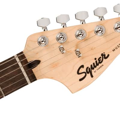 Squier Squier Sonic Mustang HH, Laurel Fingerboard, Black Pickguard, California Blue image 5