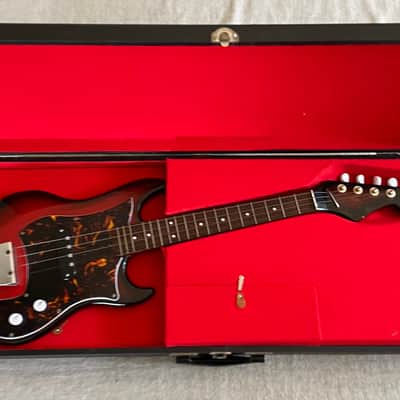 Vintage 1960’s Tombo Ukulet Electric Ukelele w Amp-In-Case Redburst MIJ Japan Rare Norma Teisco image 1