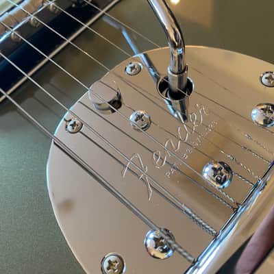 Fender Japan Very Rare 2023 Jasper Olive Metallic Hybrid II Jazzmaster w/ Matching Headstock image 11