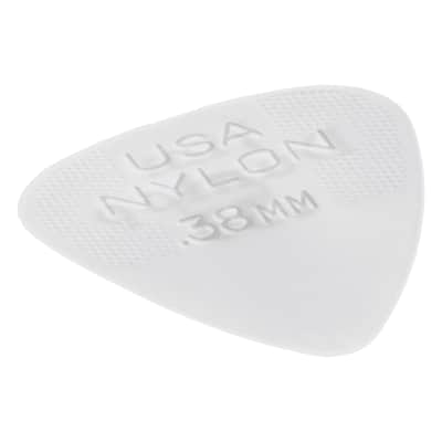 Dunlop JD-44P.38 Nylon Standard Picks 12-Pack 0.38mm (White) - Set of Picks image 5