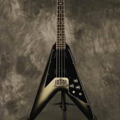 all original 1981 Gibson Flying V Bass SILVERBURST!!! image 2