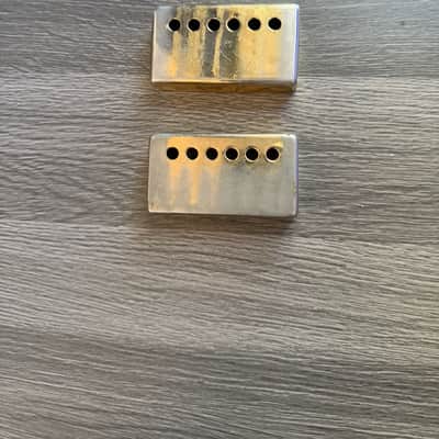 Vintage Gibson Narrow-Space Gold Humbucker Covers – 46mm Rare ’50s/’60s Spec (Original Pair) image 22