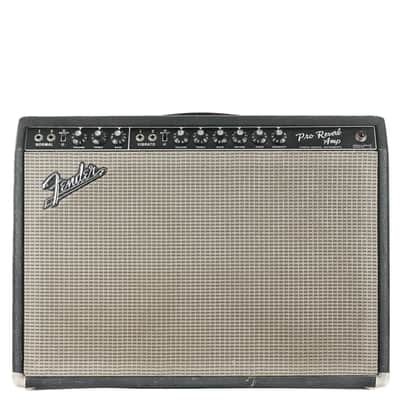 1967 Fender Pro Reverb Black Panel 2x12 Combo image 2