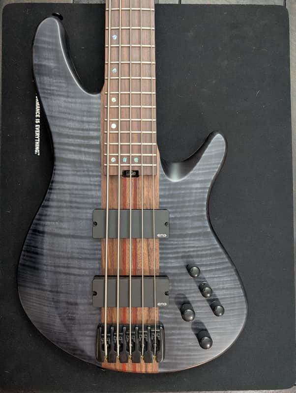 Schecter CB-5 Signature: $1149 (Was $1800+) - EMG Active, See-Thru Black