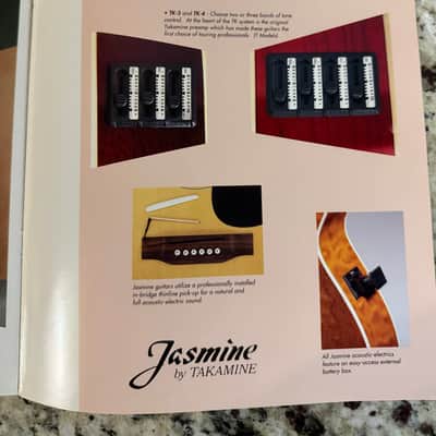 Jasmine Guitar catalog 1993 EC-33C 31c S-31 TS-90C Takamine image 5