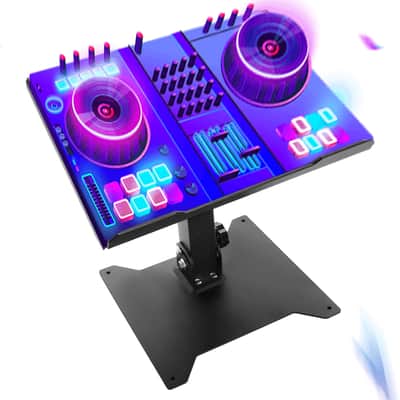 Adjustable DJ Controller Stand – Laptop & Mixer Rack Stand for DJ Equipment image 2