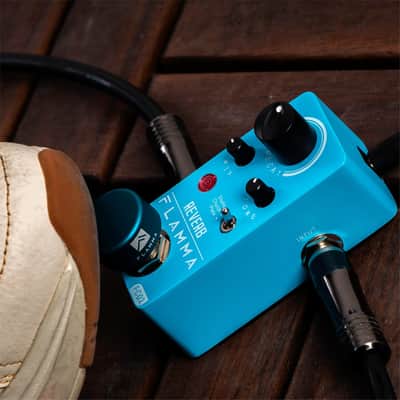 FLAMMA FC02 Mini Reverb Pedal Digital Guitar Pedal with 3 Reverb Effects Church Plate Studio True Bypass image 7