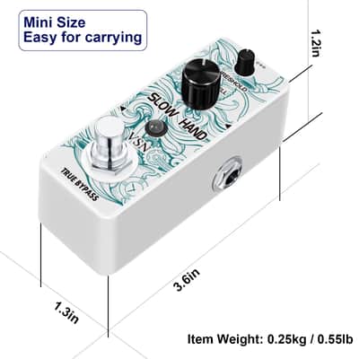 VSN Delay Slow Hand Effect Guitar Pedal for Digital Pedals Electric Guitar Slow Gear Effects Pedal Ture Bypass Mini Size image 8