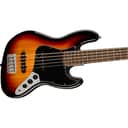 Squier Affinity Series™ Jazz Bass® V, Laurel Fingerboard, Black Pickguard, 3-Color Sunburst