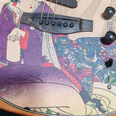 2025 Fender American Acoustasonic Telecaster Kuniyoshi Collection Geisha - FENDER EXPERIENCE 2025 Tokyo Flagship Exclusive Limited Edition image 6