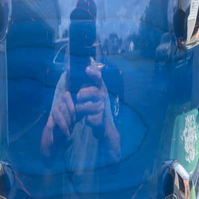Pearl Masters studio 13x11”-90’s in Sheer blue lacquer image 7