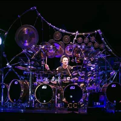 Terry Bozzio's DW - 8" Collector's Series Piccolo Tom - Purple Satin Oil - "Gb/F#". Autographed! image 2