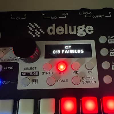 Synthstrom Audible Deluge 64-Voice Desktop Synthesizer with OLED Display 2022 - Present - Black image 2