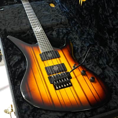 Schecter USA CUSTOM SHOP Synyster Gates FR Vintage Sunburst w/Pinstripes 6-String Electric Guitar w/ Black Tolex Case image 11