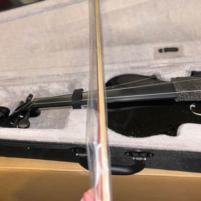 Cecilio Mendini 4/4 Violin - Black Sparkle image 4