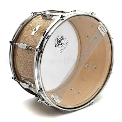George Way Tuxedo Studio Snare Drum 14x8 Champagne Sparkle image 4