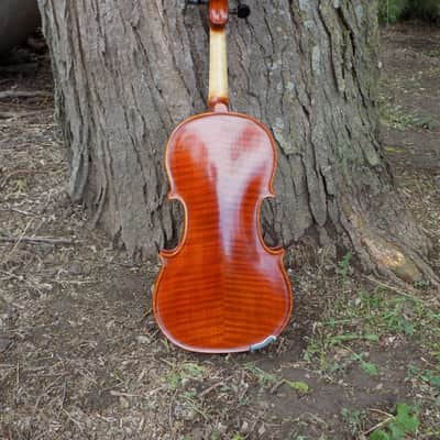 Crow Creek Fiddles Handmade Professional Violin, Red-Brown, With Beautifully Flamed Maple! image 16