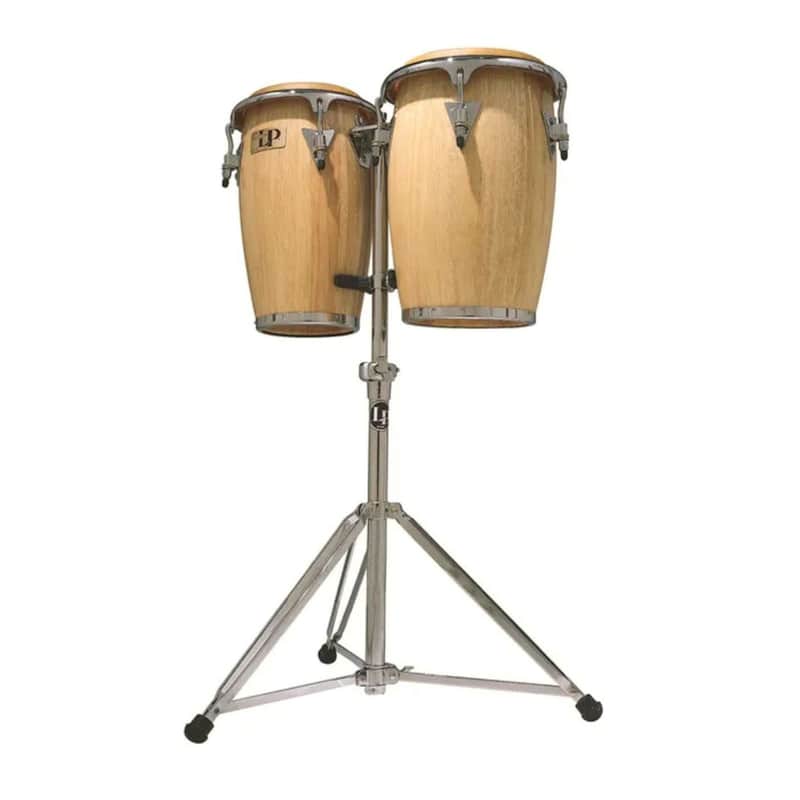 Latin Percussion LP-JRX-AW 8" & 9" Junior Conga Set - Natural w/ Stand image 1