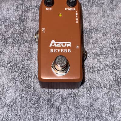AZOR AP-311 Mini Pedal Reverb 2020s - Brown image 1