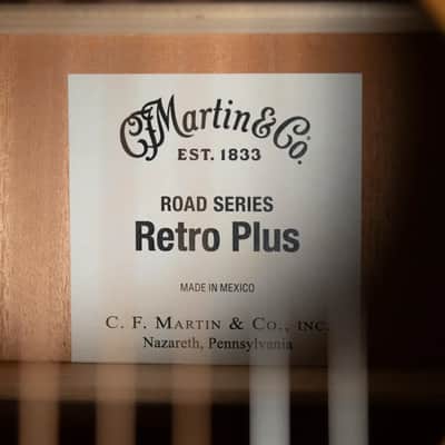 Martin DE Retro Plus Mahogany Acoustic/Electric Guitar with Gig Bag image 17